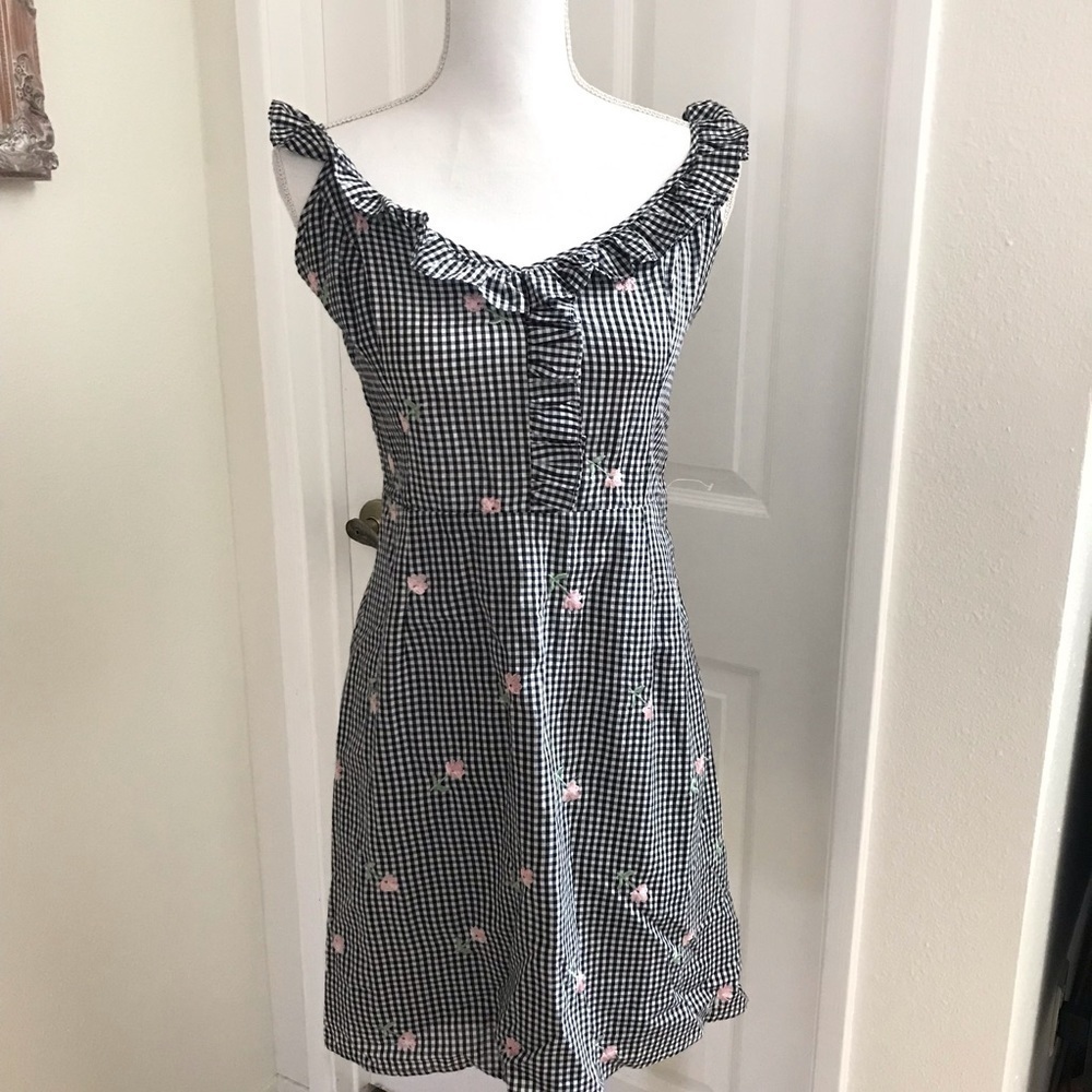Heartloom Jilly A-Line Cotton Gingham Dress Med - Picture 3 of 8